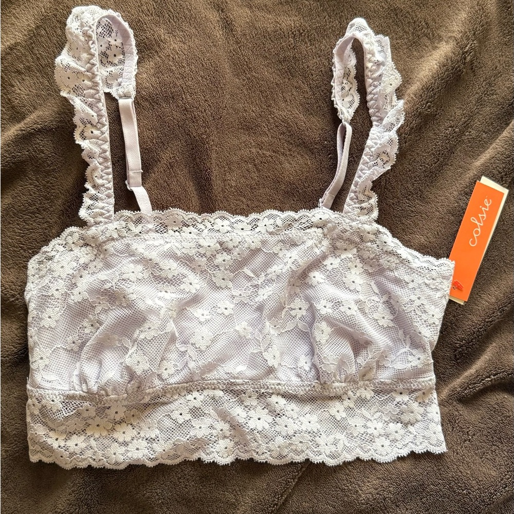 Colsie Lavendar Lace Bralette